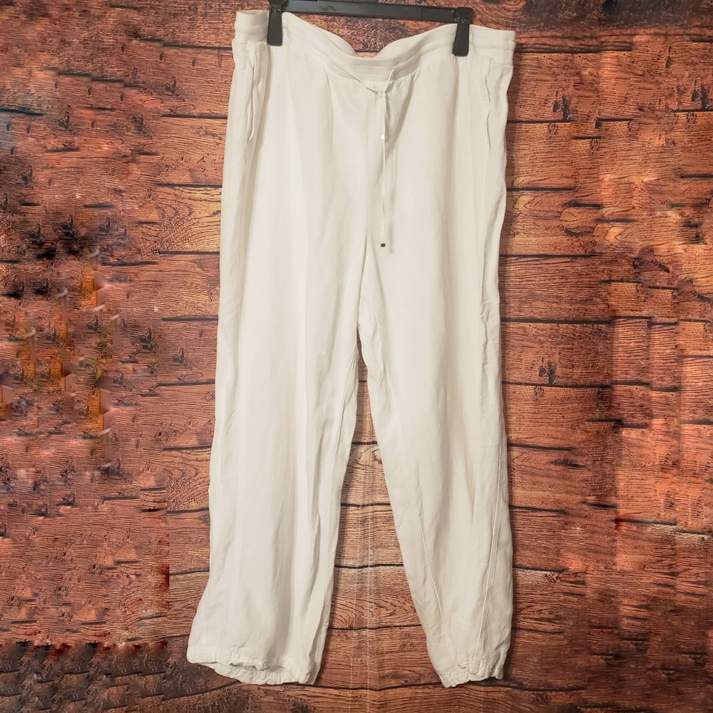 Lane Bryant Linen Wide-leg Drawstring Pants